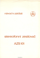 Tesla AZS-101 - Navod k udrzbe 